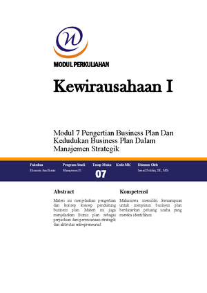 7 Pengertian Business Plan Studocu