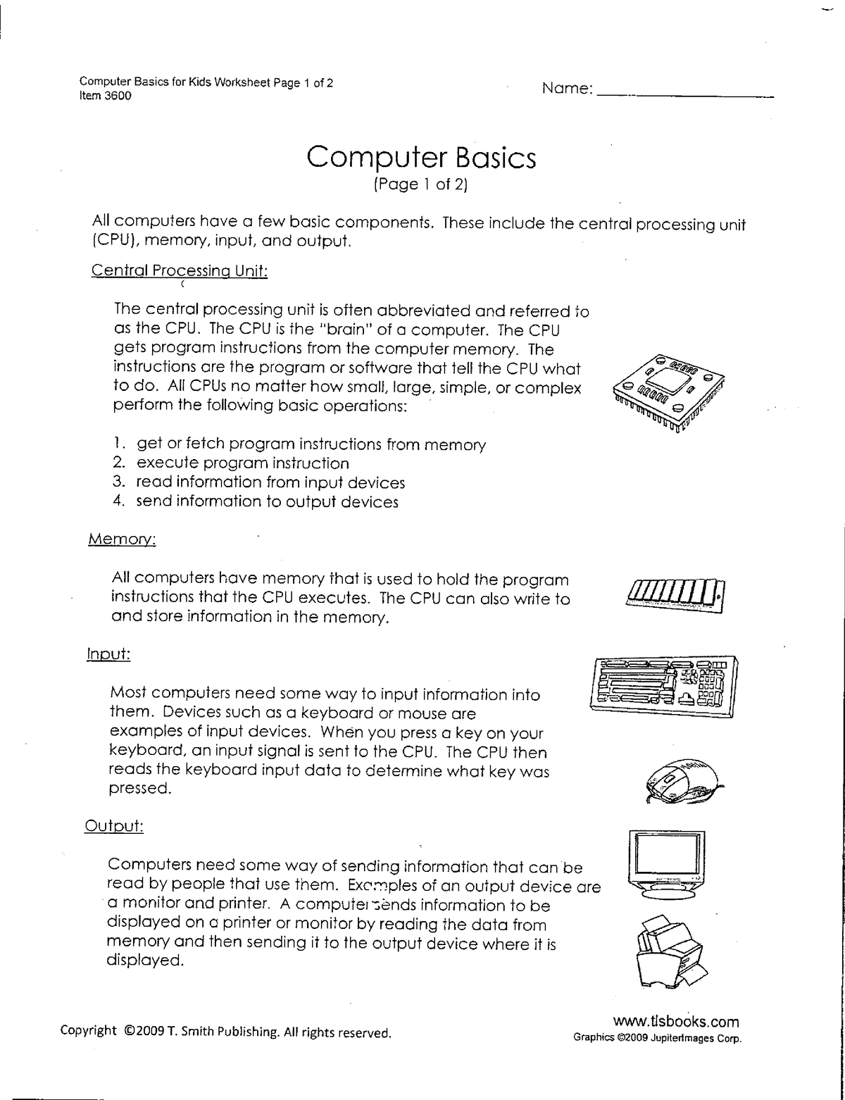 Computer Components - Hey do your work - SW 100 - Studocu