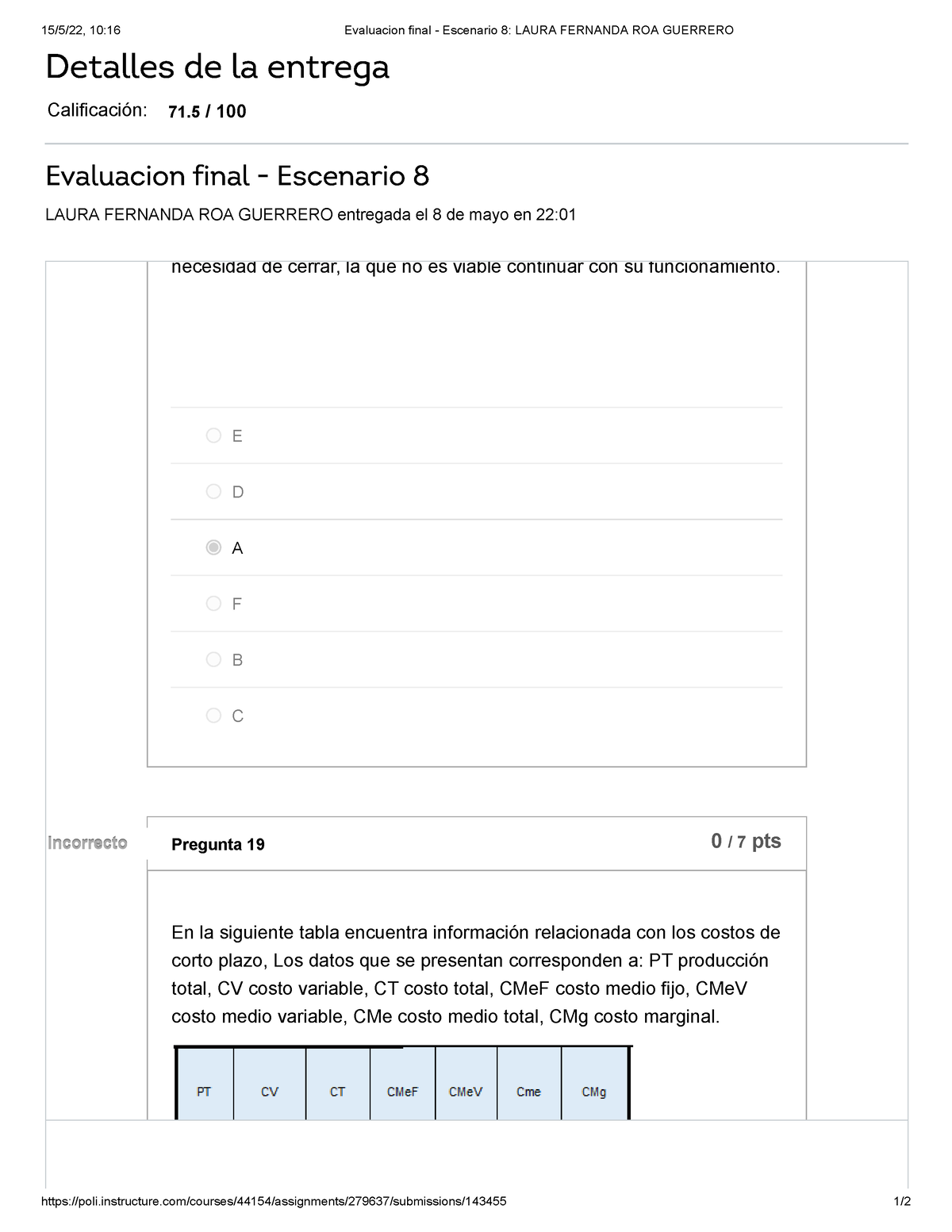 Intento 2 Microeconomia - 15/5/22, 10:16 Evaluacion Final - Escenario 8 ...