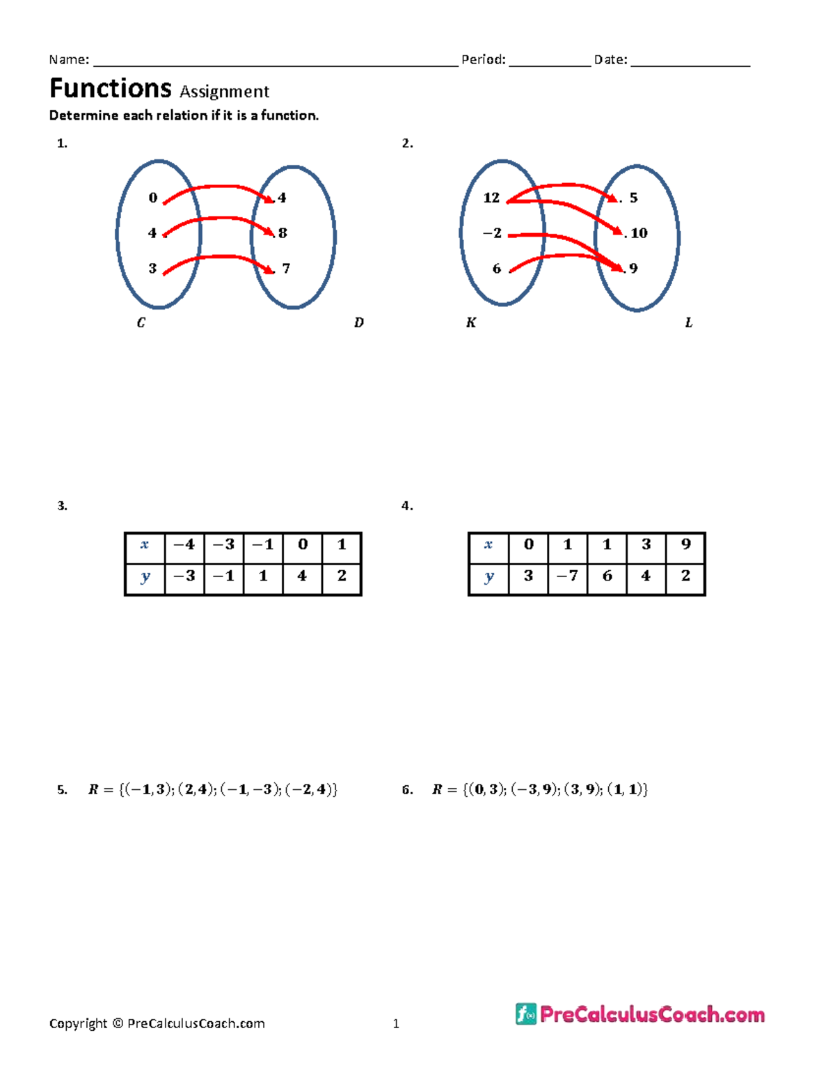 EENG 202 Assignment function - Functions Assignment Determine each ...