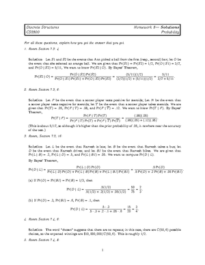 Hw11-sol - Hw11 Solution - Discrete Structures CS2800 Homework ...