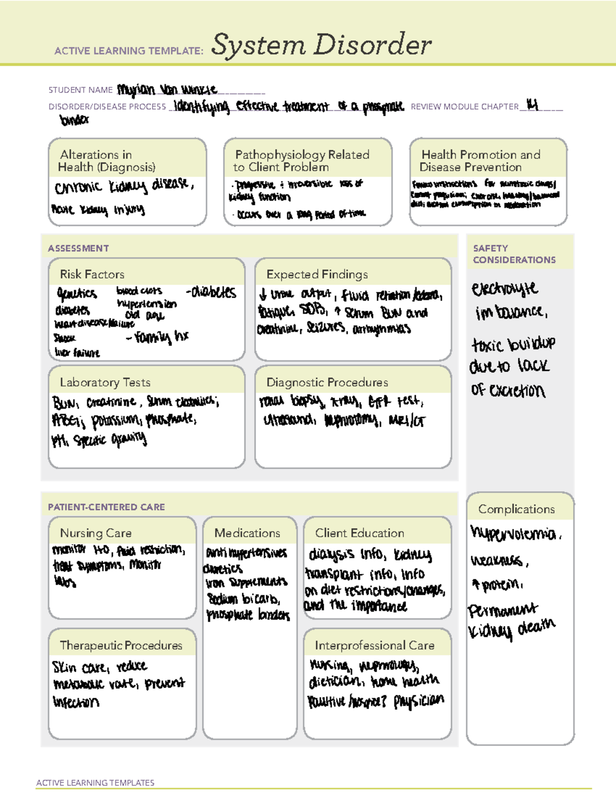 Identifying Effective Treatment Of A Phosphate Binder ACTIVE LEARNING