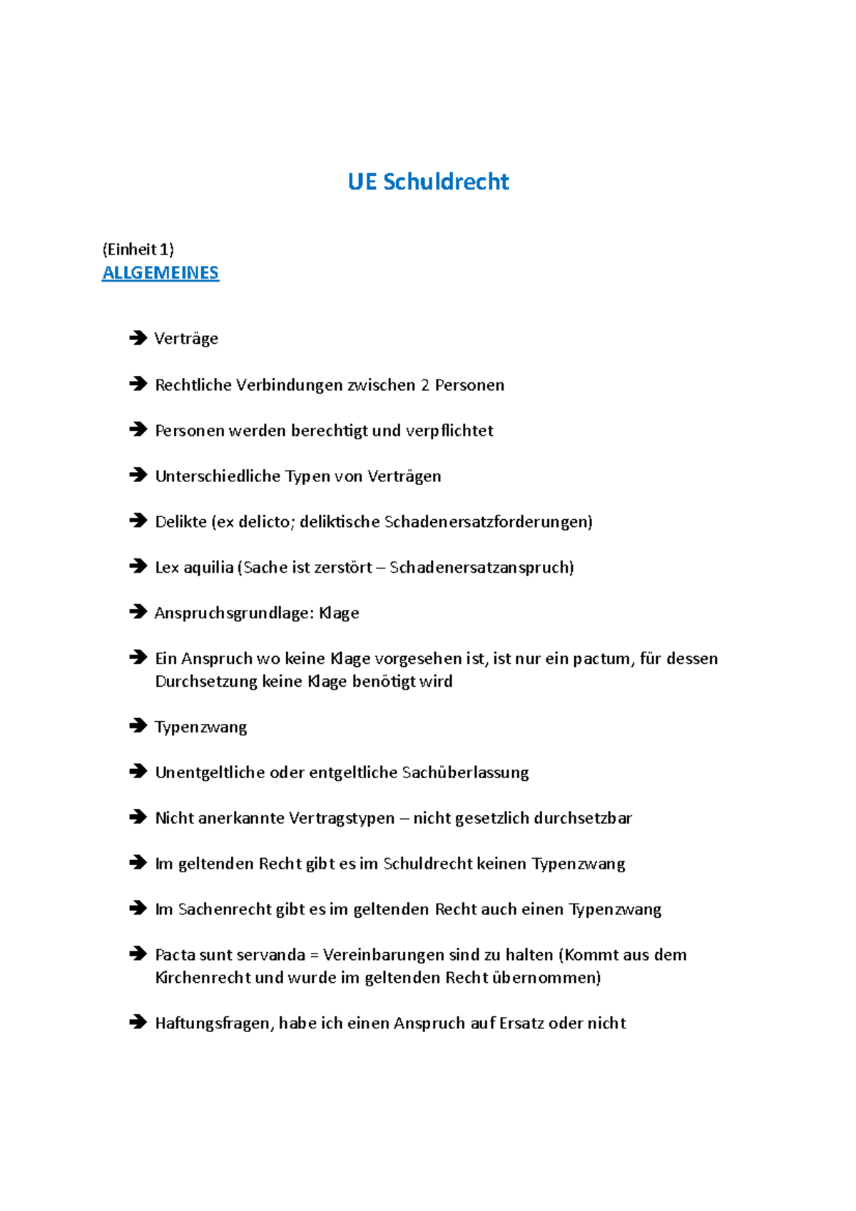 UE Schuldrecht Fälle Lösungen Übungsbuch Schuldrecht - UE Schuldrecht