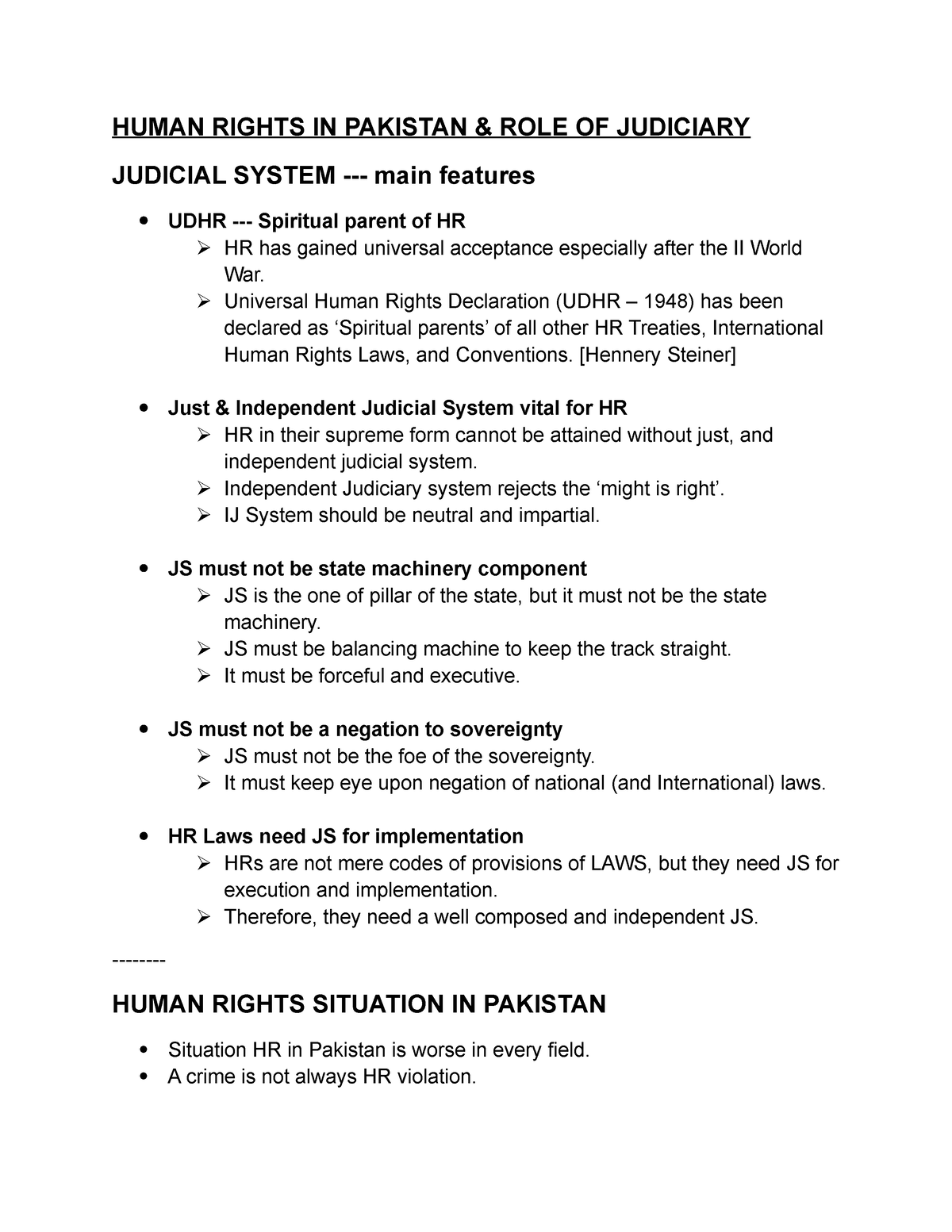 essay on human rights in pakistan