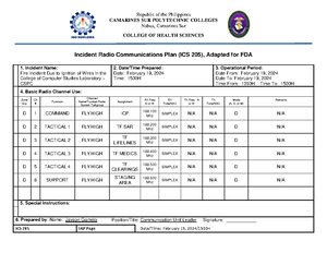 [ Trans Finals] NCM 112 Medsurg - [IMMUNOLOGY] POLYTECHNIC STATE ...