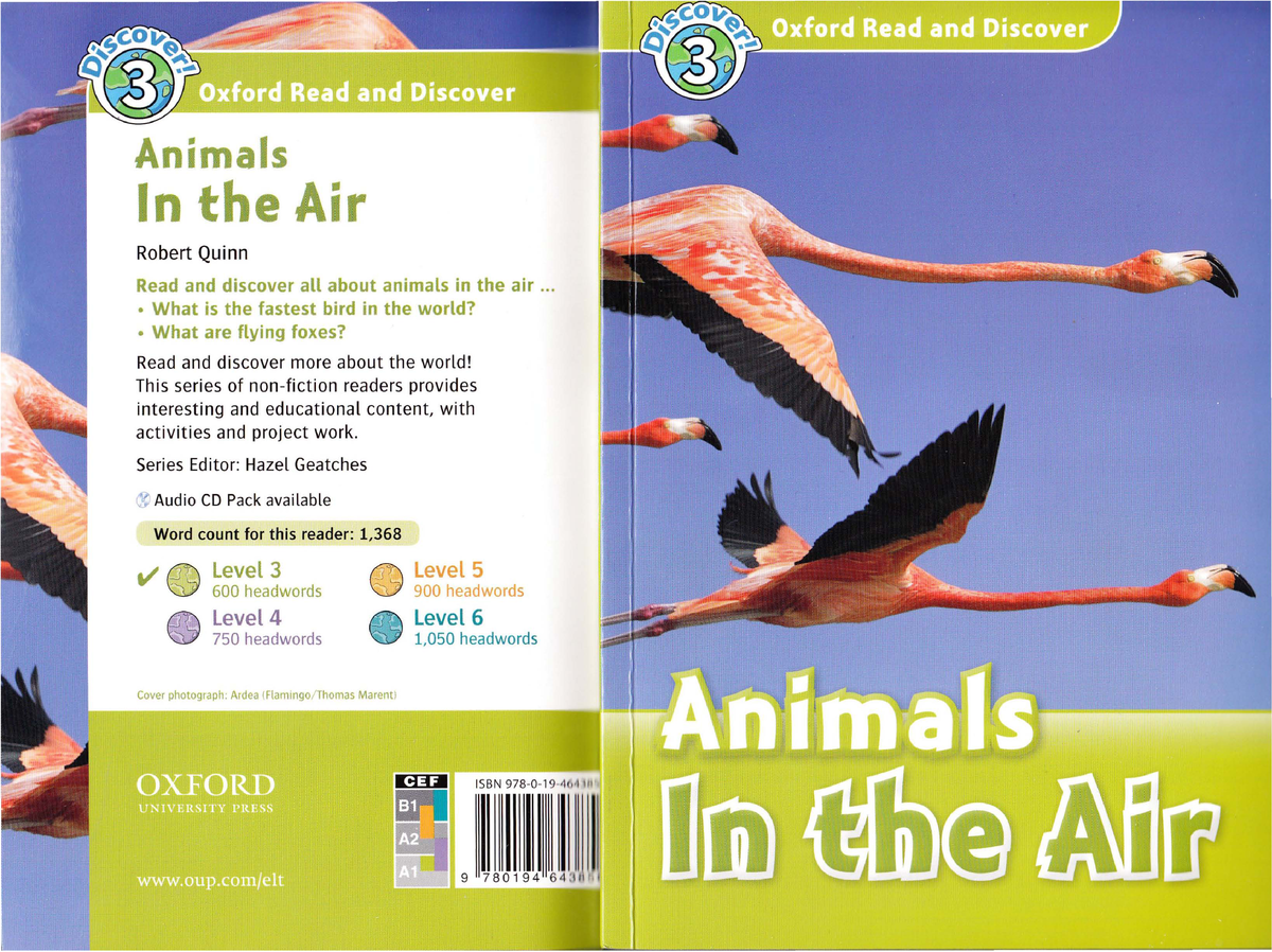 Animals in the Air [Oxford Read and Discover - Level 3] - Animals In the  Air Robert Quinn Read and - Studocu