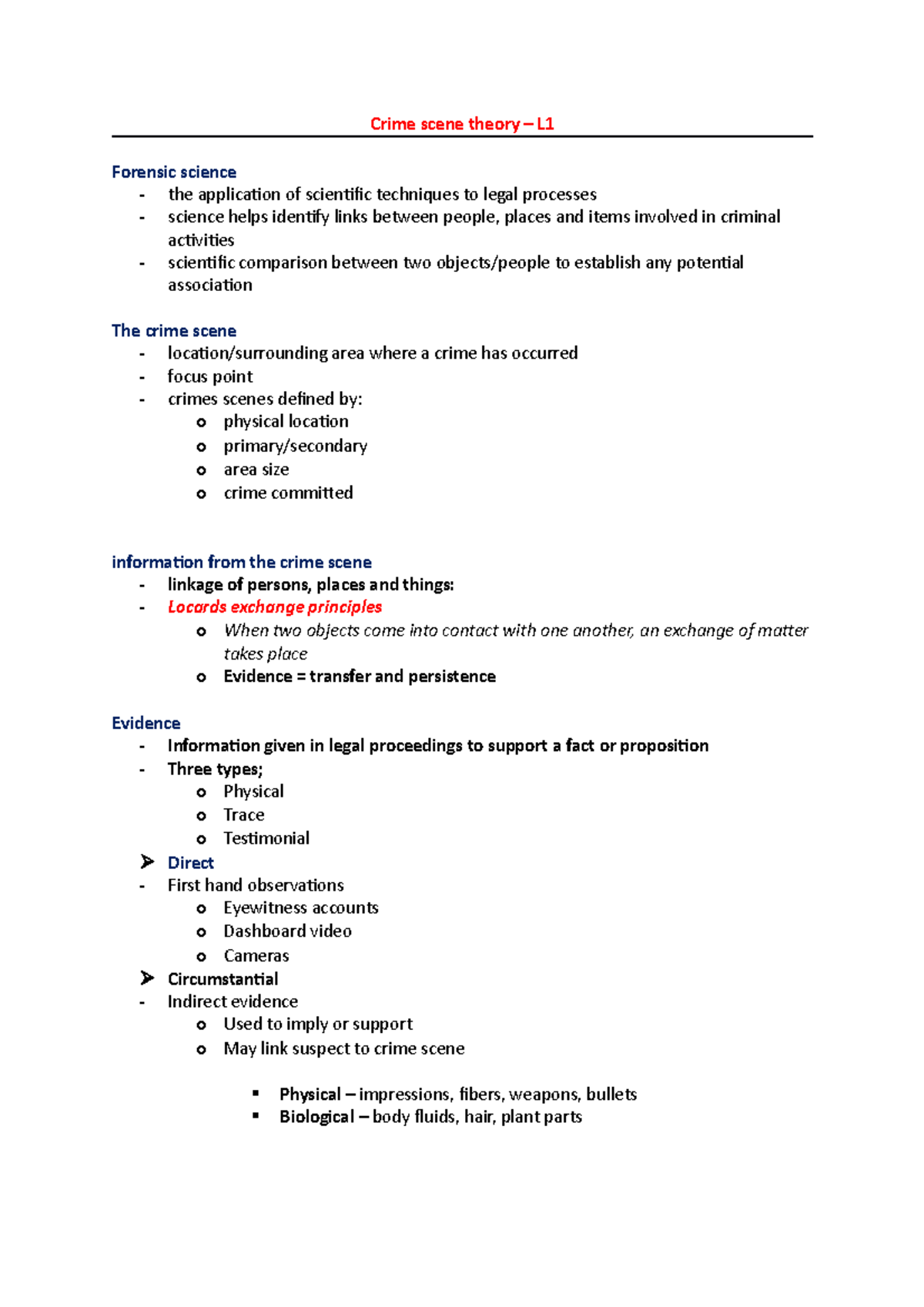 Mysteries of Forensic Science - Lecture notes - FNSC2200 - UWA - Studocu