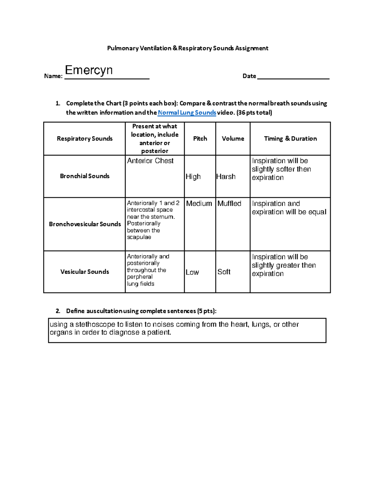 Respiratory+sounds+lab+worksheet - Pulmonary Ventilation & Respiratory 