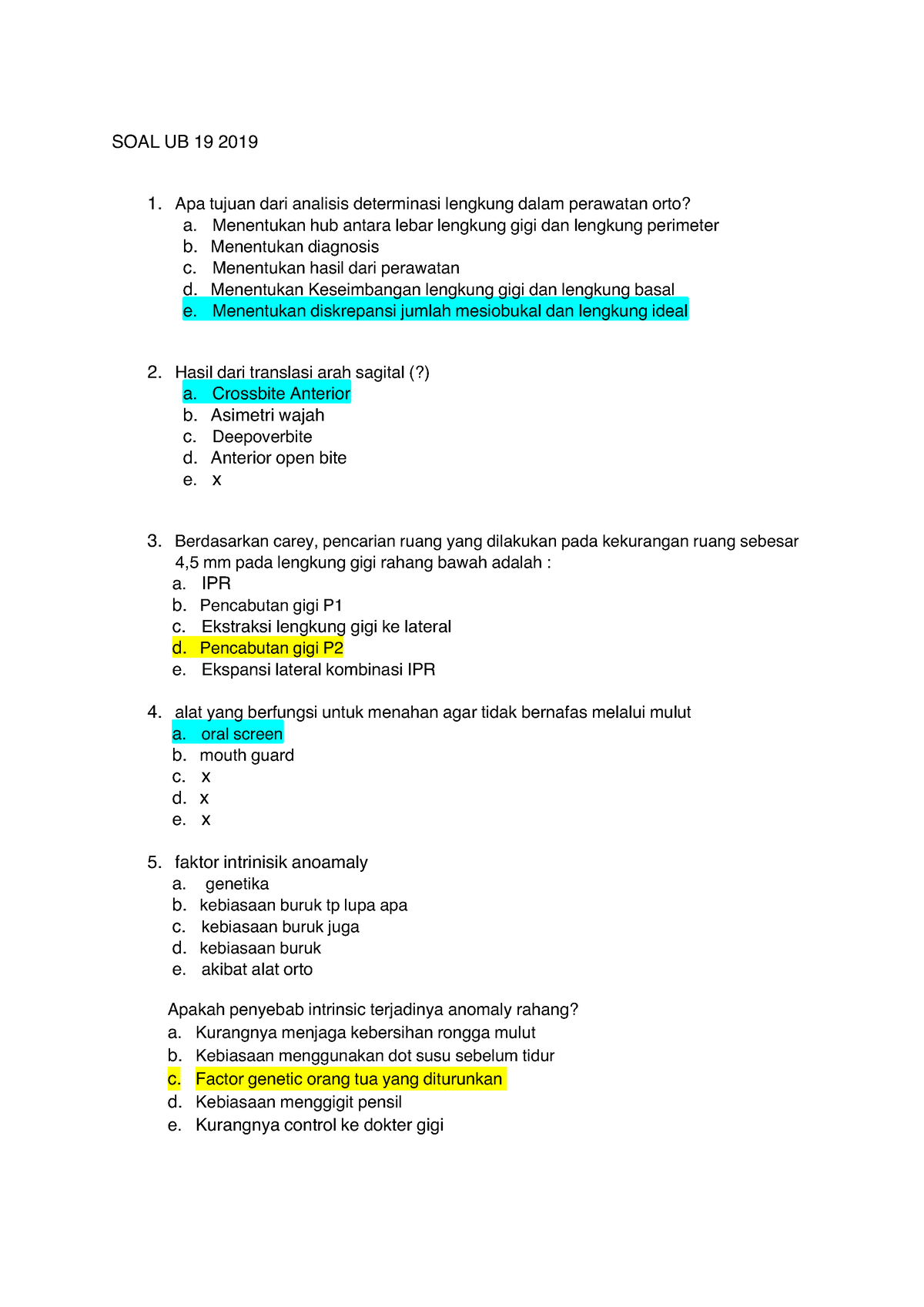 SOAL UB 19 2019 Salinan-RN - SOAL UB 19 2019 1. Apa Tujuan Dari ...