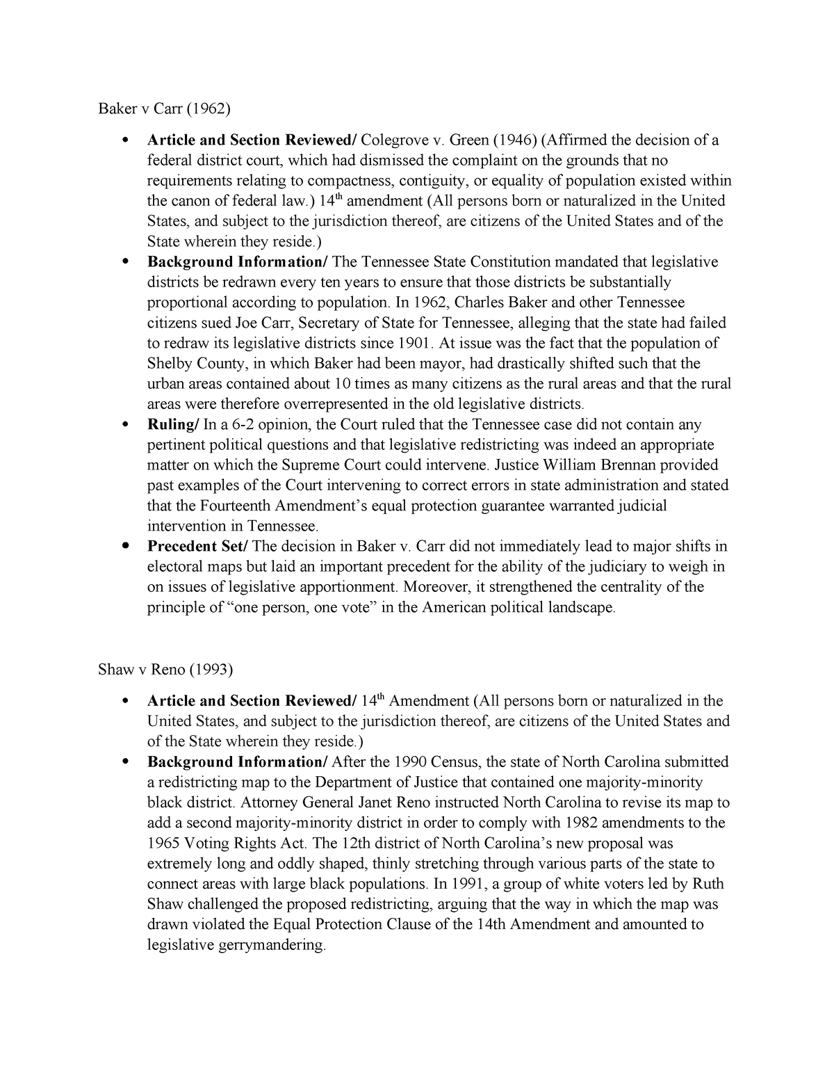 supreme court case study 42 baker v carr answer key