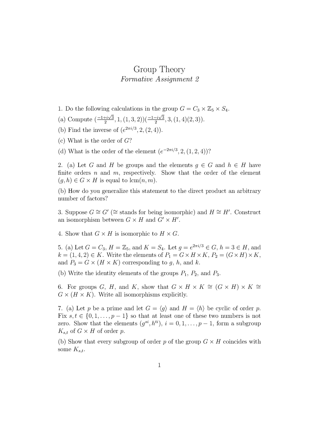 Assignment 2 Problem Sheet Studocu