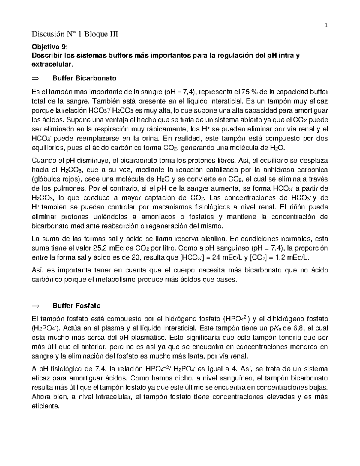 Bloque 3 - Material A Revisar - Discusión N° 1 Bloque III Objetivo 9 ...