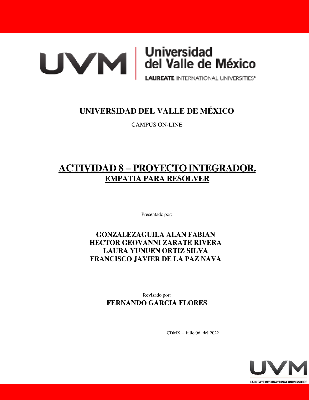 A8 Equipo 9 Actividad 8 – Proyecto Integrador - UNIVERSIDAD DEL VALLE ...