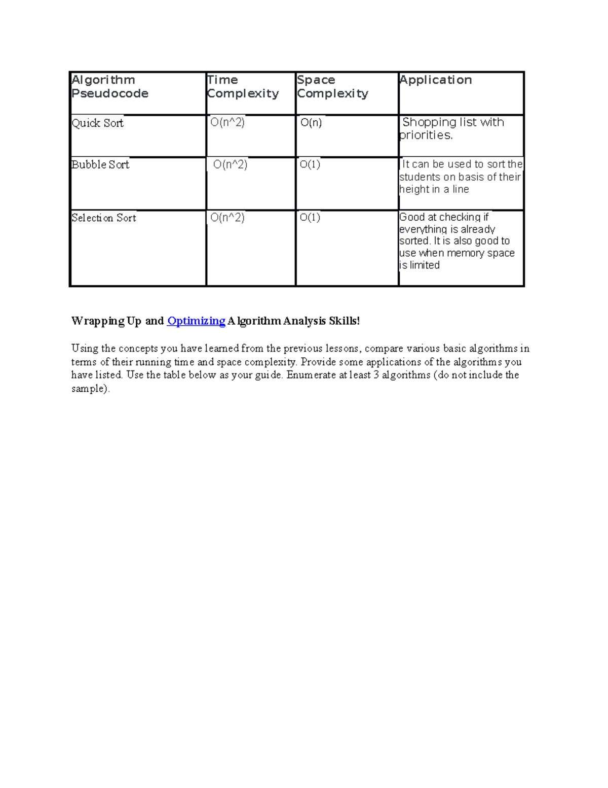 Algorithm - This note is for information system course - Algorithm ...