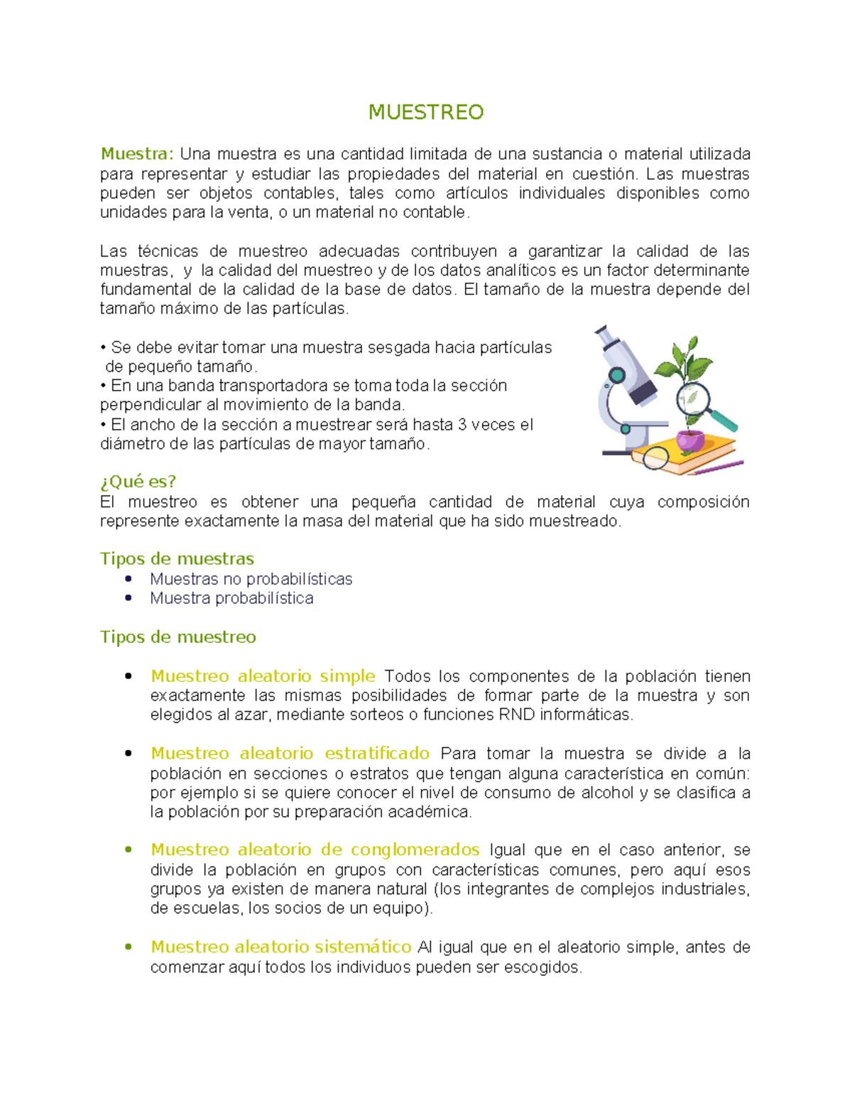 Muestreo - mmm - MUESTREO Muestra: Una muestra es una cantidad limitada ...