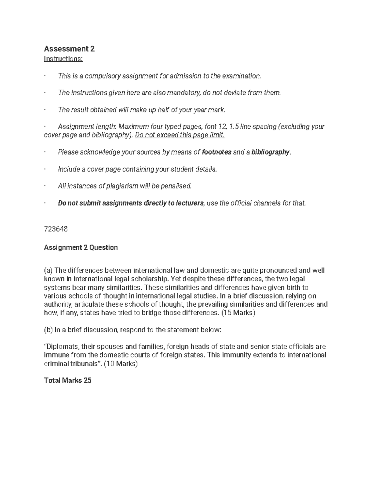 Lcp4801 Assignment 2 Assessment 2 Instructions ∑ This Is A