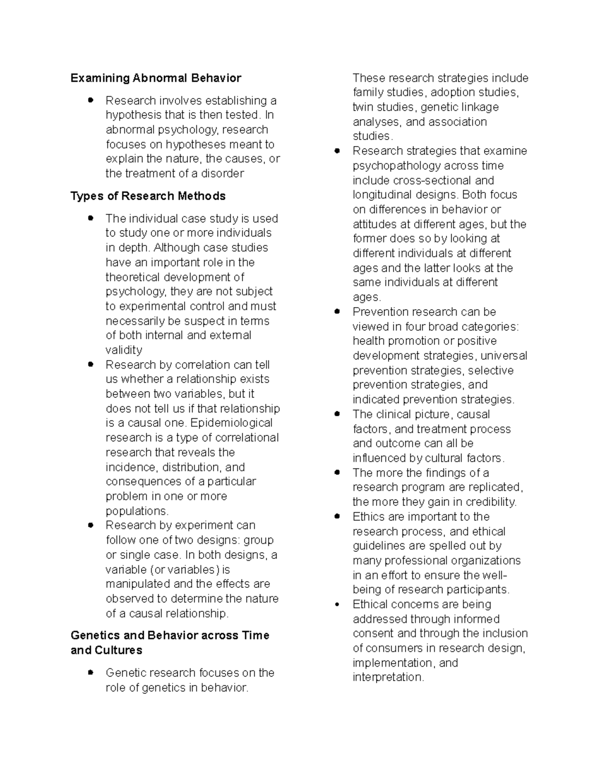 research paper topics abnormal psychology