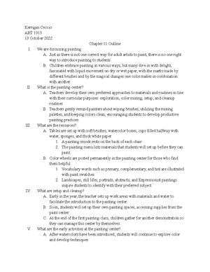 Chapter 2 Outline - 30 August 2022 Chapter 2 Outline I. We are learning ...