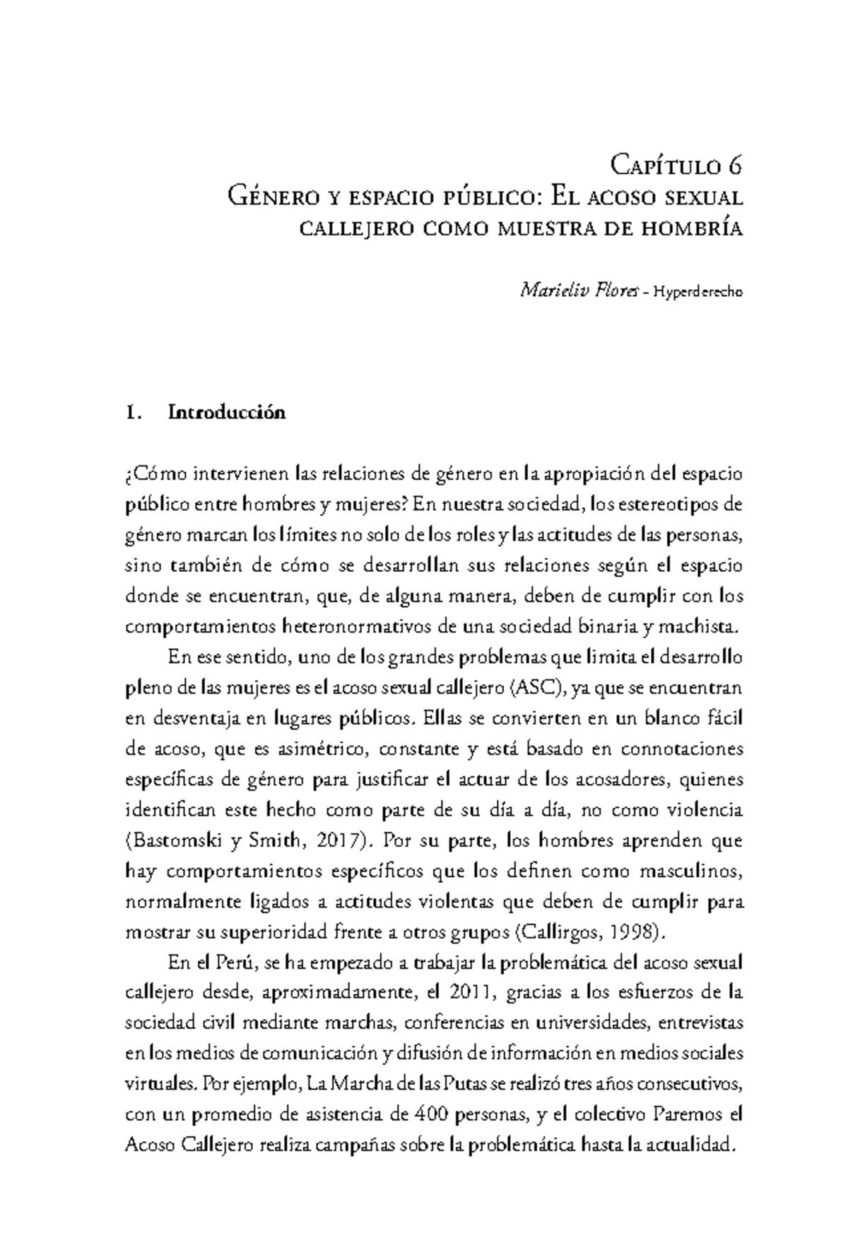 Género y espacio publico - el acoso sexual callejero como muestra de ...