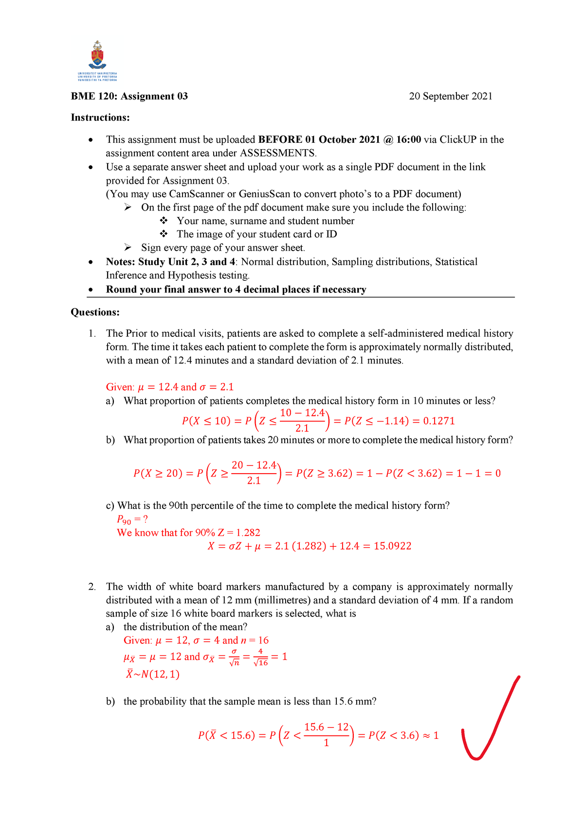 BME120 Assignment 03 Memo - BME 120: Assignment 03 20 September 2021 ...