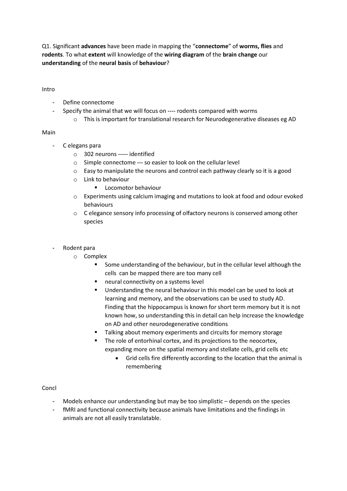 Model answer synoptic exam - Q1. Significant advances have been made in ...