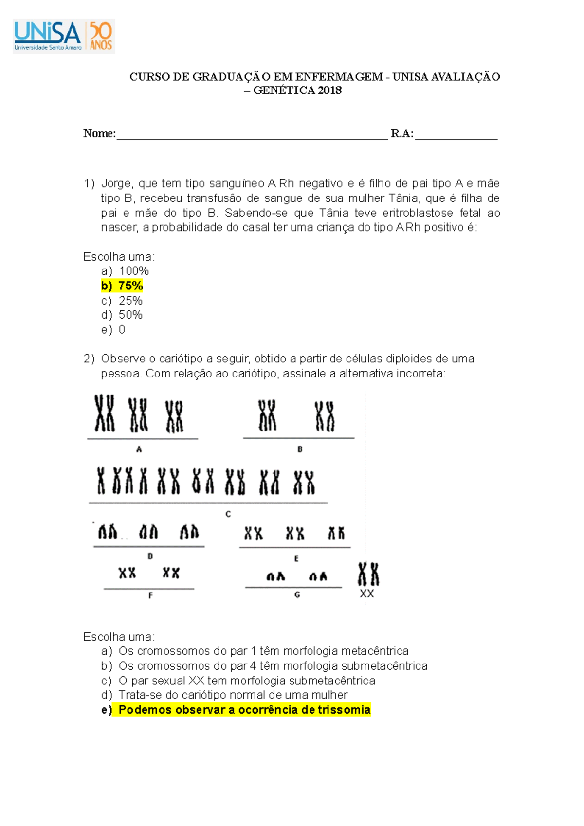 Questões Sobre Genética 9 Ano - FDPLEARN