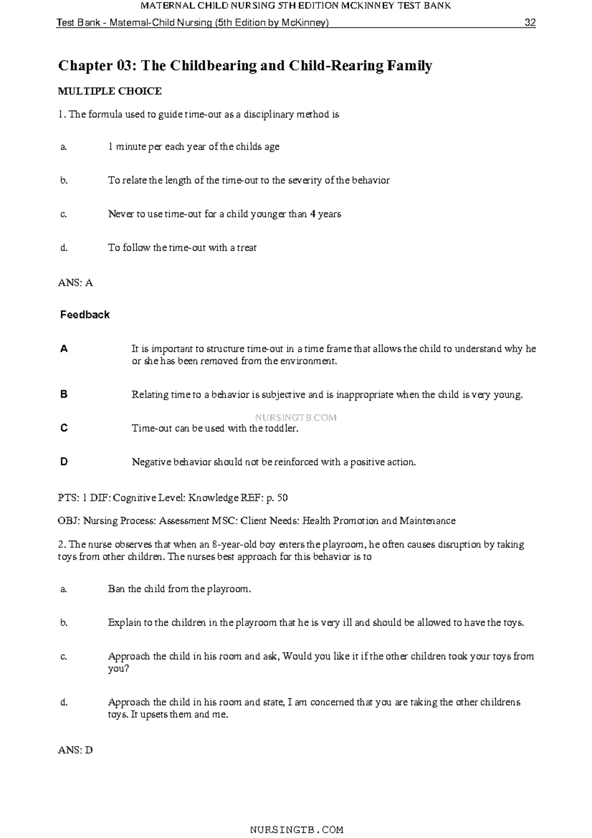 TB-Chapter 03 The Childbearing And Child-Rearing Family - NURSINGTB ...