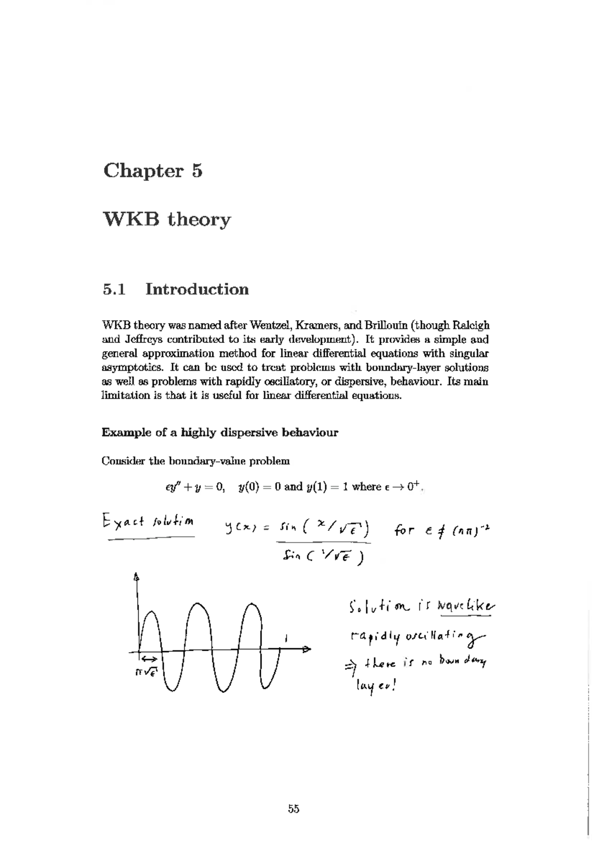 Chapter 5 annotated - Chapter 5 WKB theory 5. 1 Introduction WKB theory ...
