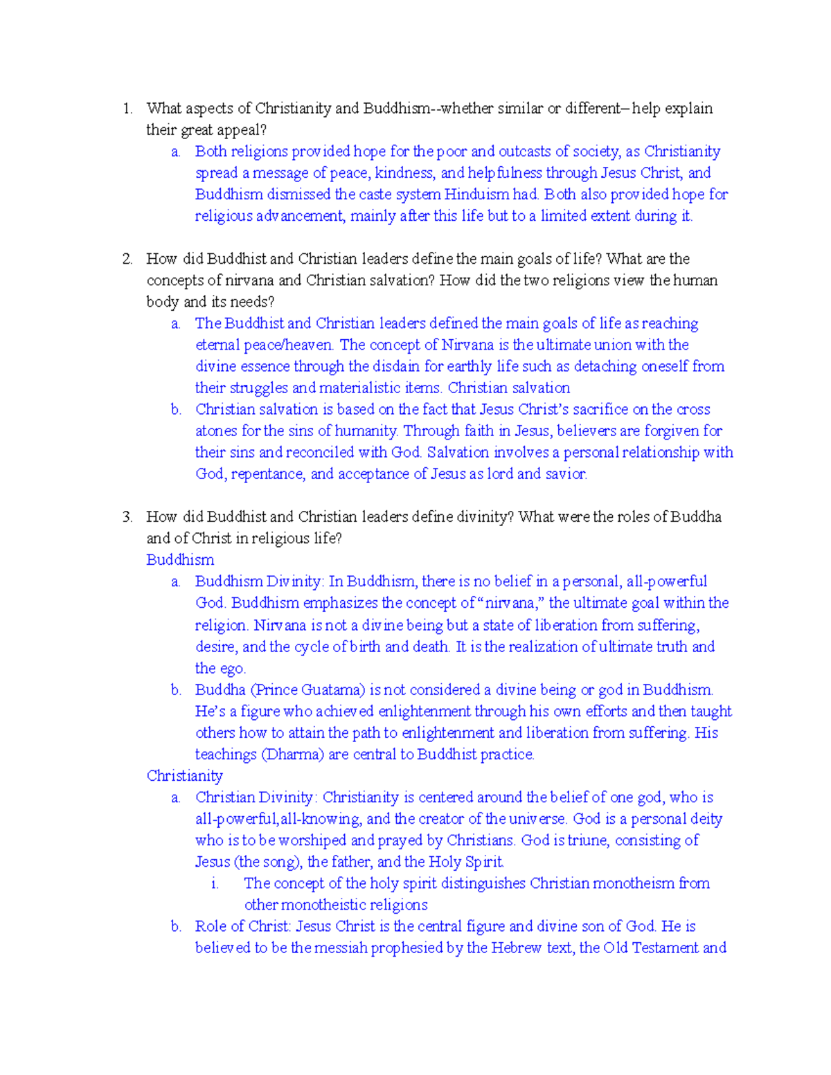 Buddhism Vs Christianity What Aspects Of Christianity And Buddhism Whether Similar Or 3378