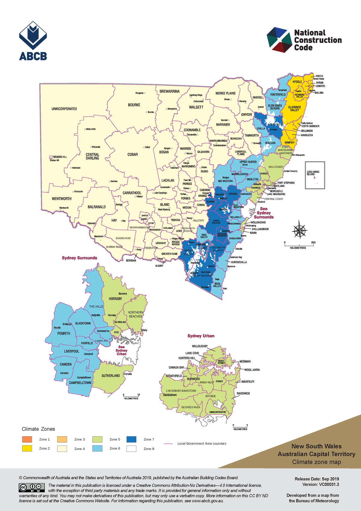 Climate Zone Map NSW - Cimate zones Australia - BuildingAustralia’s ...