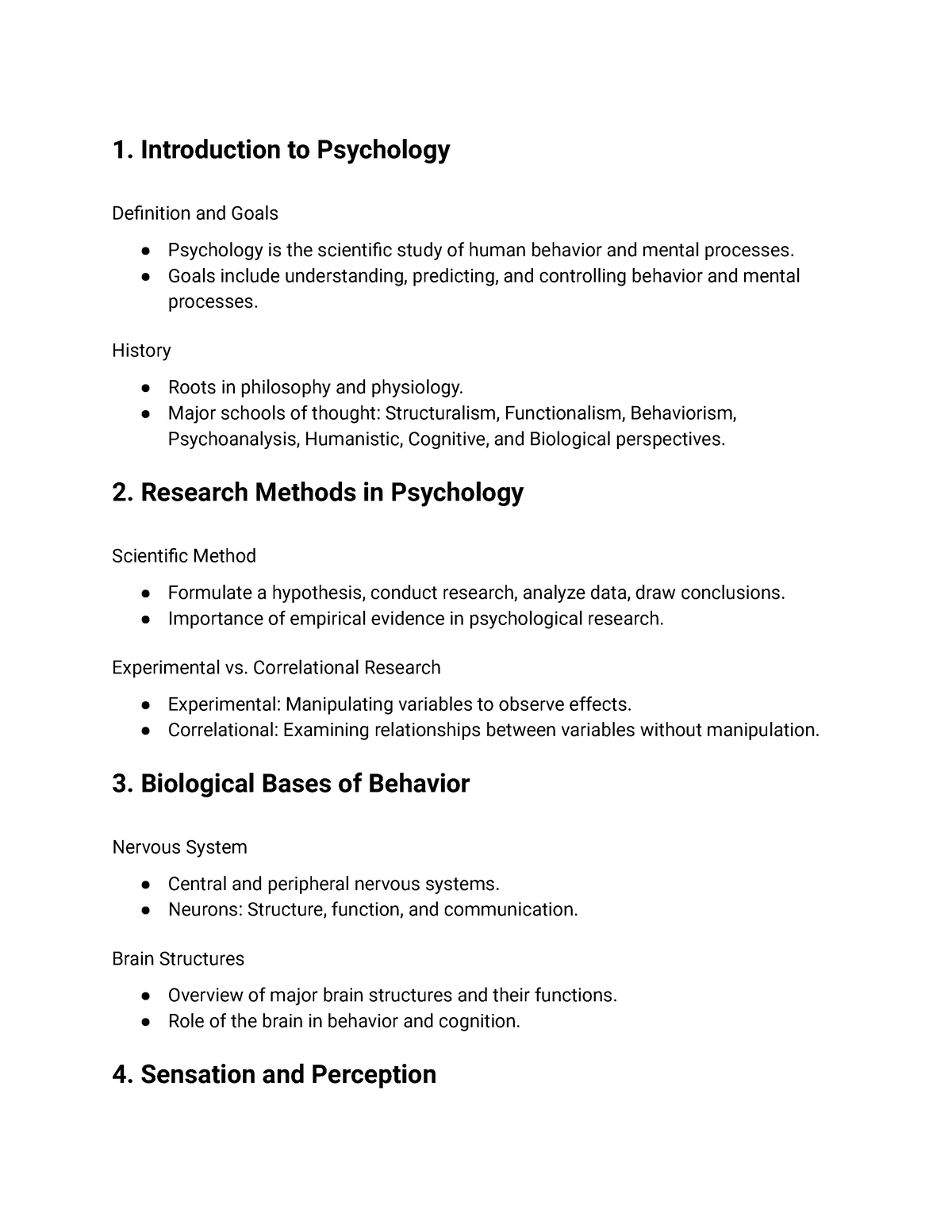 Psych 101 Notes - Some guides for going through the course - 1 ...