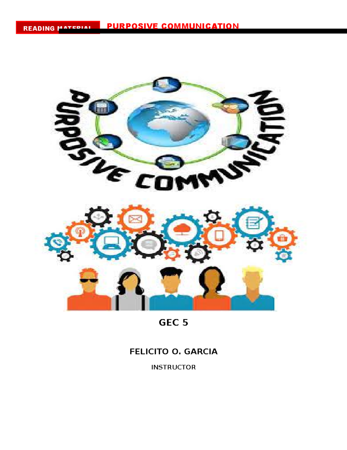 PC language - Purposive communication lesson 1 - GEC 5 FELICITO O ...