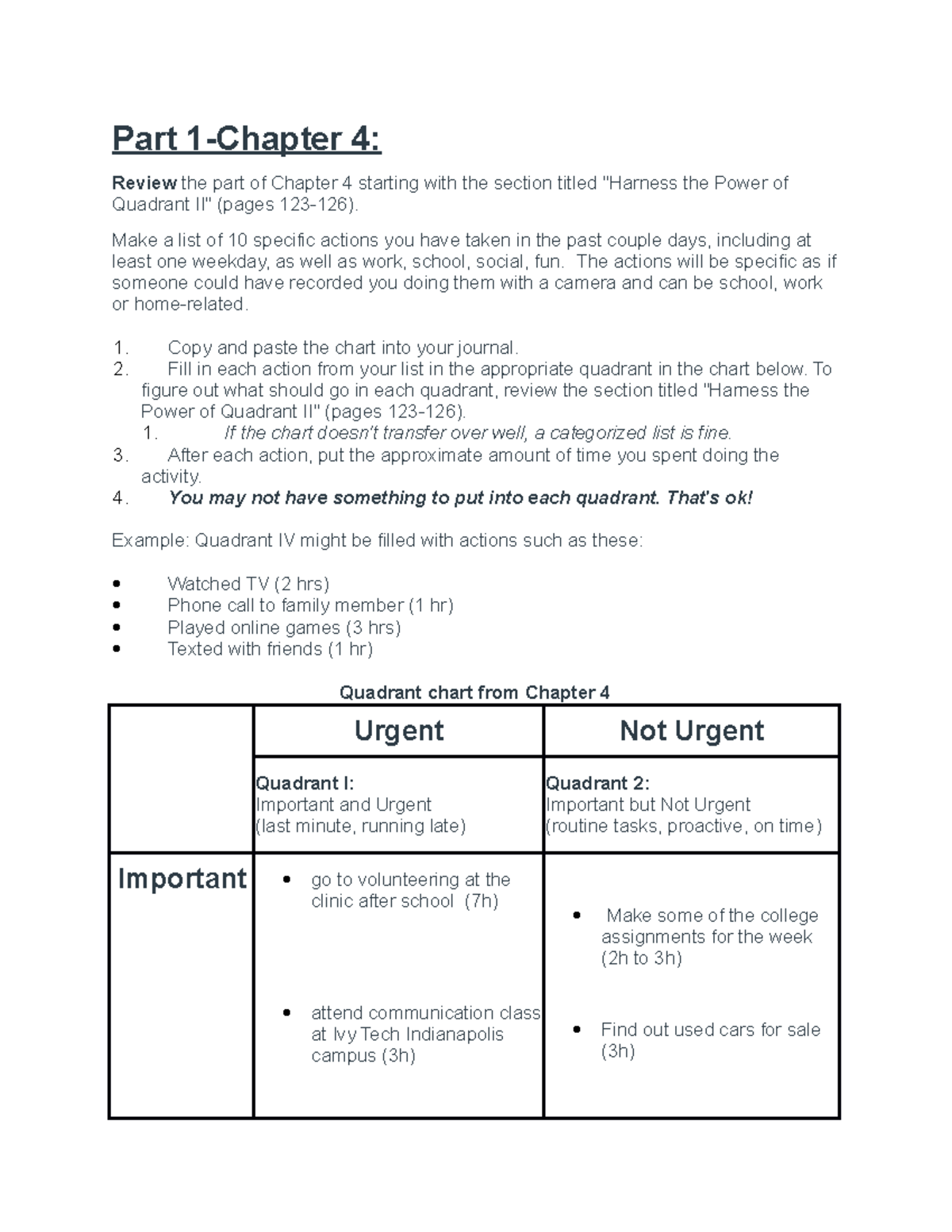 M05- Project B, Chapters 4, 5 - Part 1-Chapter 4: Review The Part Of ...