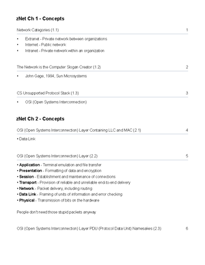 Exam 1 Cheat sheet - Multicast : A network communication in which a ...