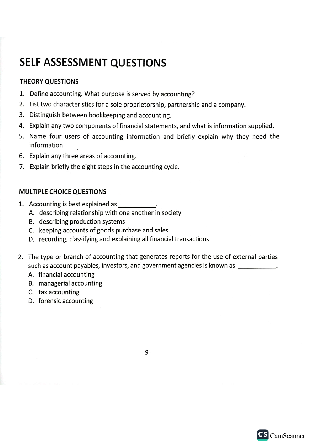 Tutorial Chap1 acc for chapter 1 - Accounting information system ...