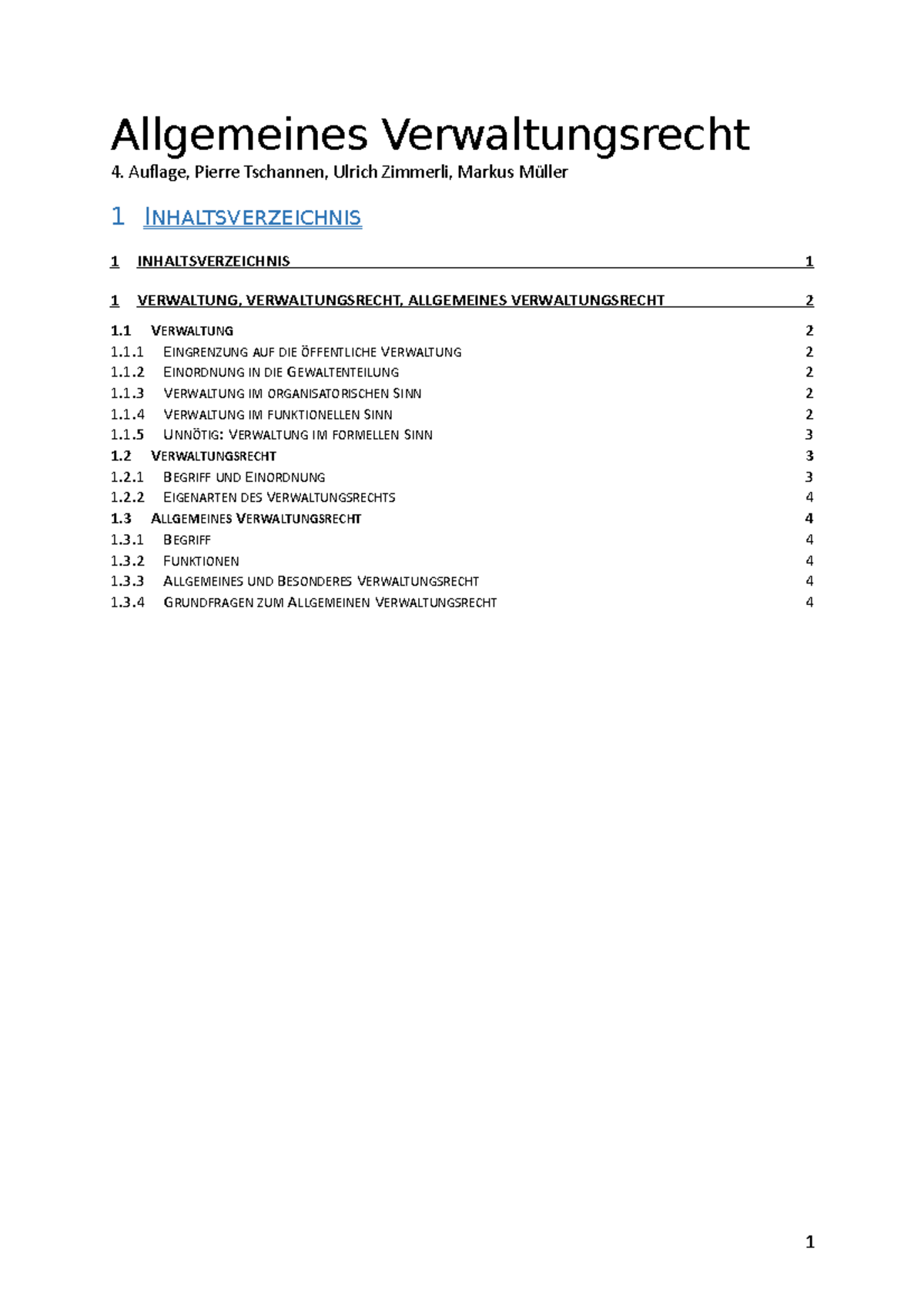 Allgemeines Verwaltungsrecht ZF - Allgemeines Verwaltungsrecht Auflage ...