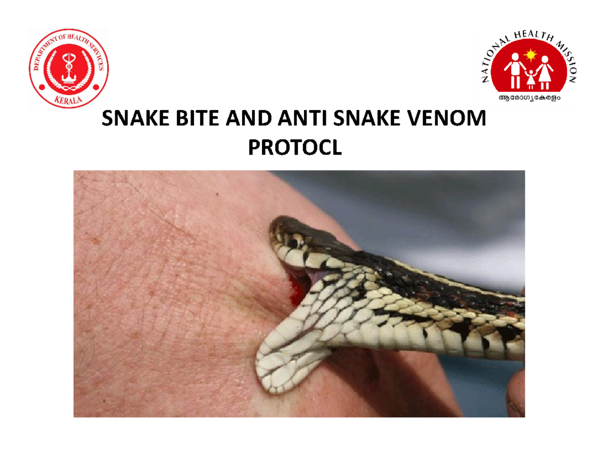 Anti snake venom Protocol PPT.types dosage - Bachelor of medicine and ...