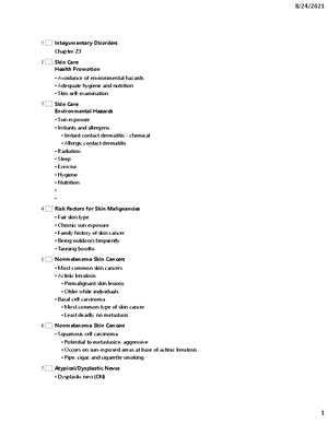Study Guide for Final Exam Spring 2022 - Final Exam Pointers Spring ...
