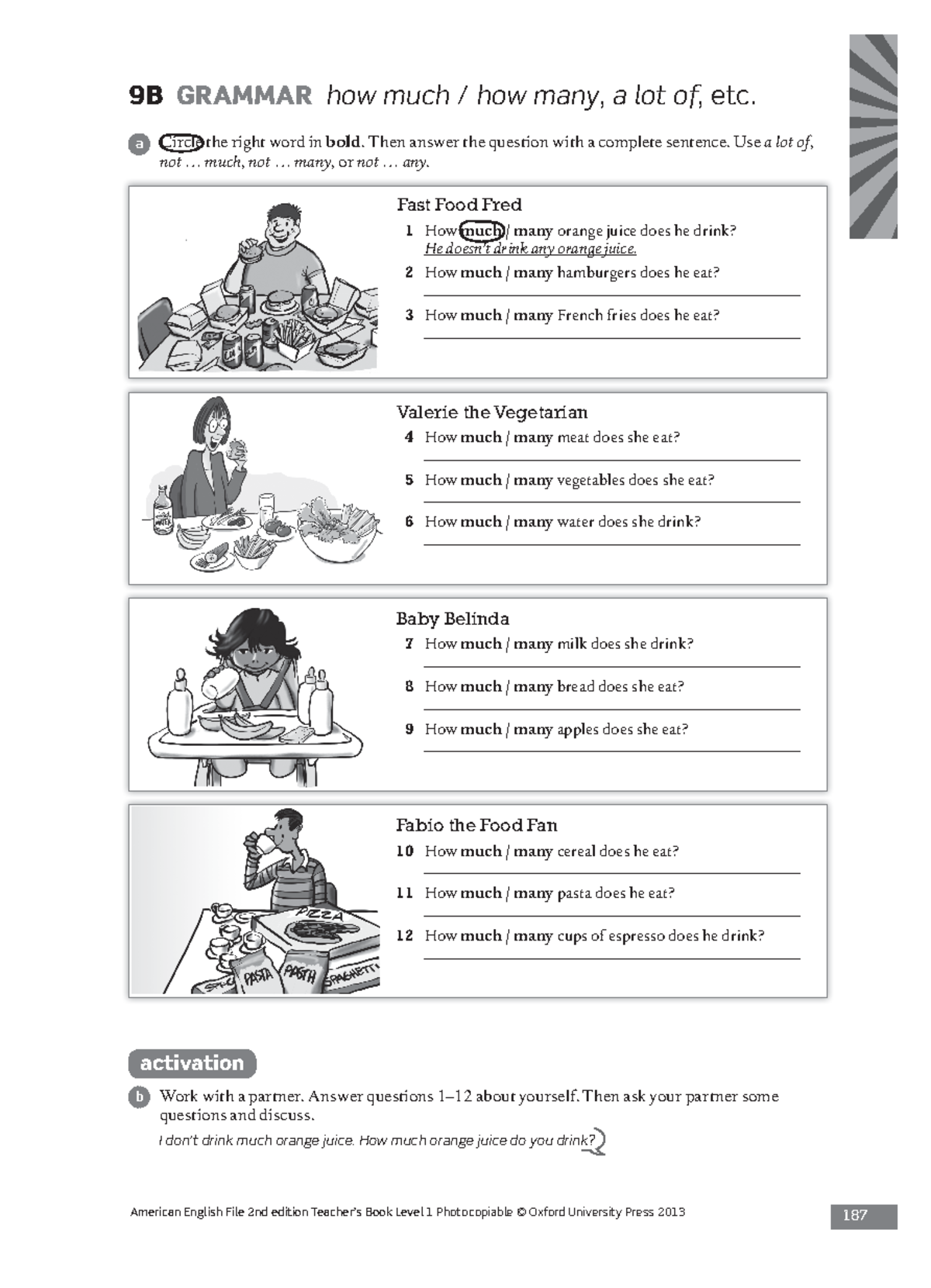 Ejercicios Grammar 1 Ingles American English File 2nd Edition Teacher