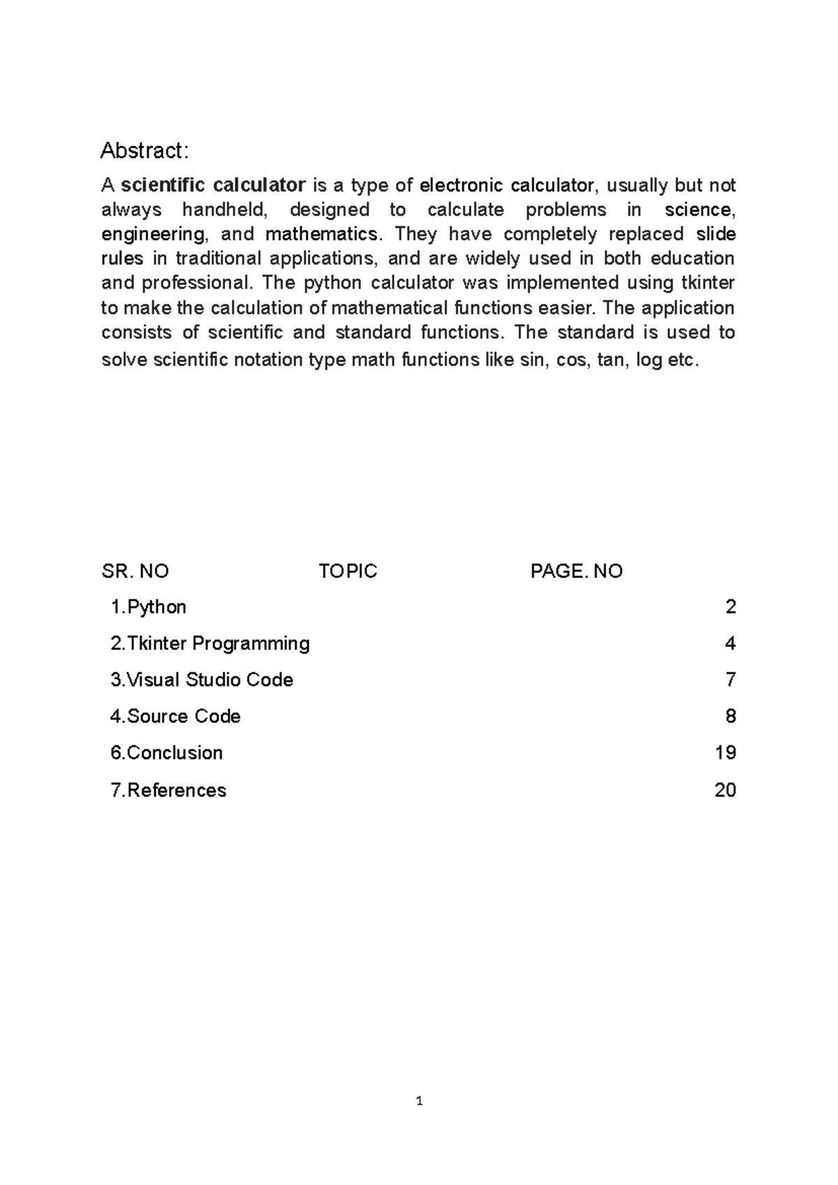 Python final ppt - Abstract: A scientific calculator is a type of ...