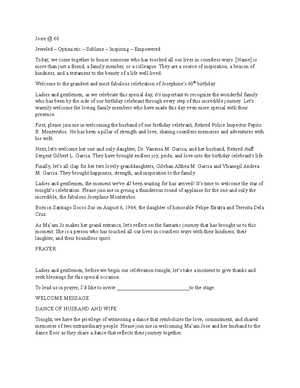 Expo Script - Assignment in English - Anyone : Attention, please! We ...