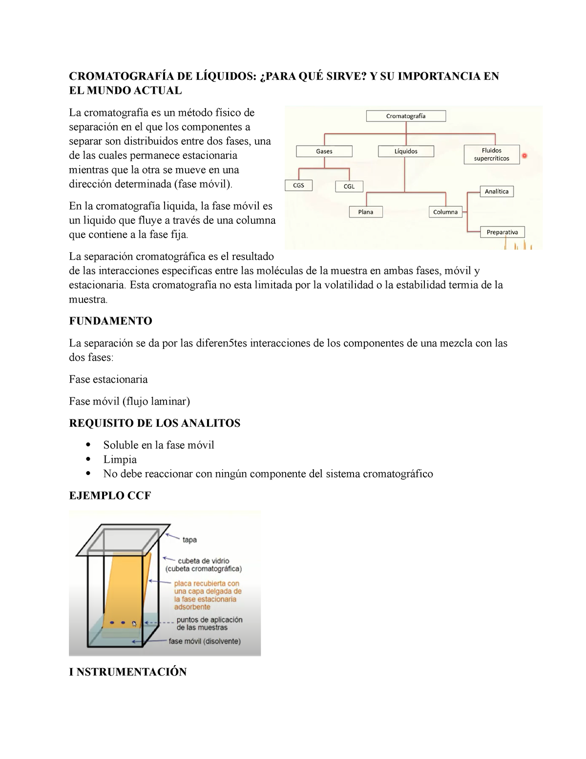 Cromatografía De Líquidos ¿para QuÉ Sirve Y Su Importancia En El Mundo Actual CromatografÍa De 