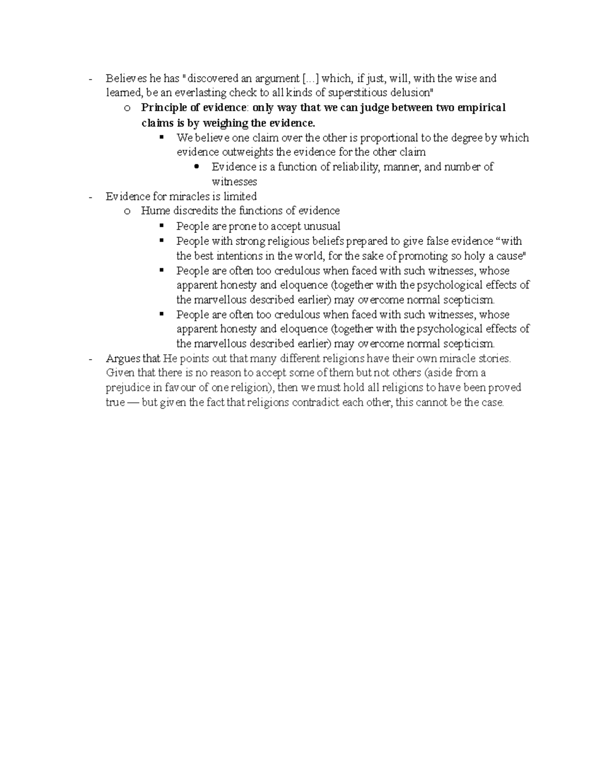 Mini Essay 3 Outline Believes he has "discovered an argument [...] which, if just, will, with