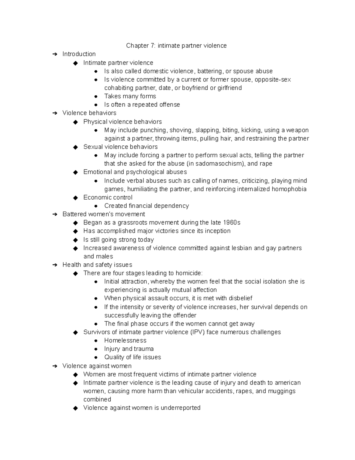 Chapter 7 intimate partner violence - POLS 1306 - ASU - Studocu