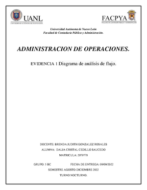 Evidencia 1-Procesos De Producción - Administración De Operaciones ...