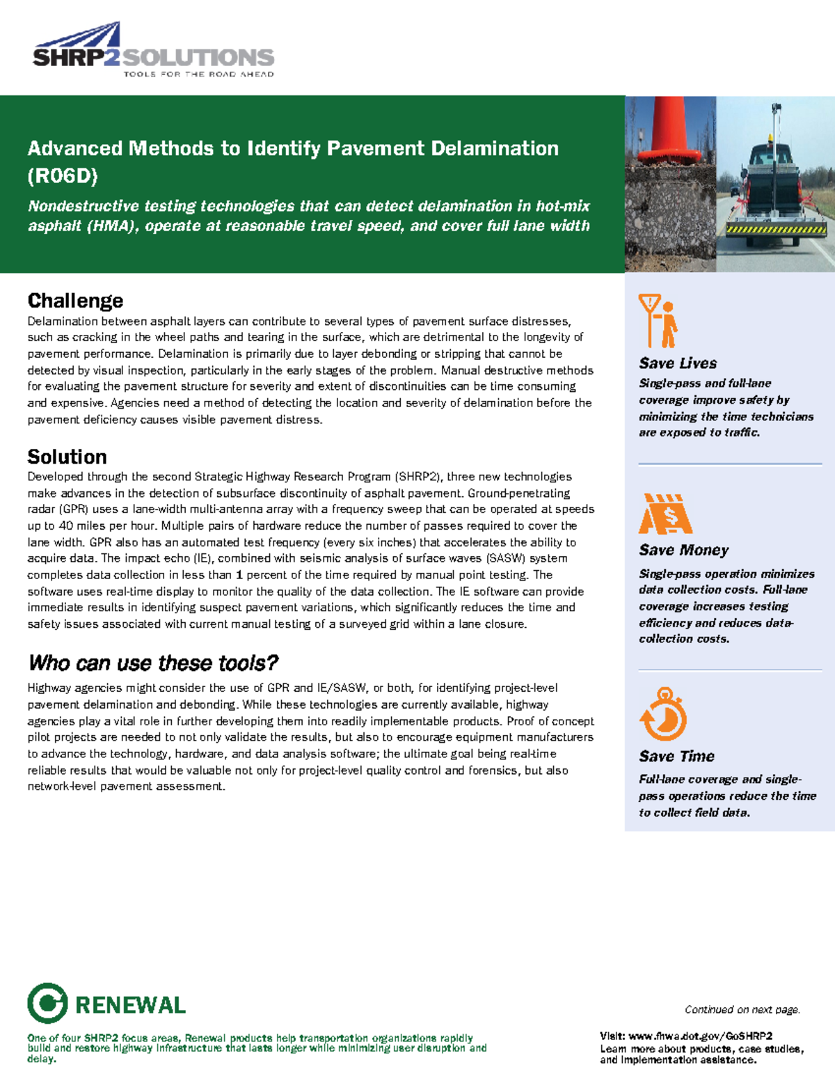 Advanced Methods to Identify Pavement Delamination (R06D) - Advanced ...