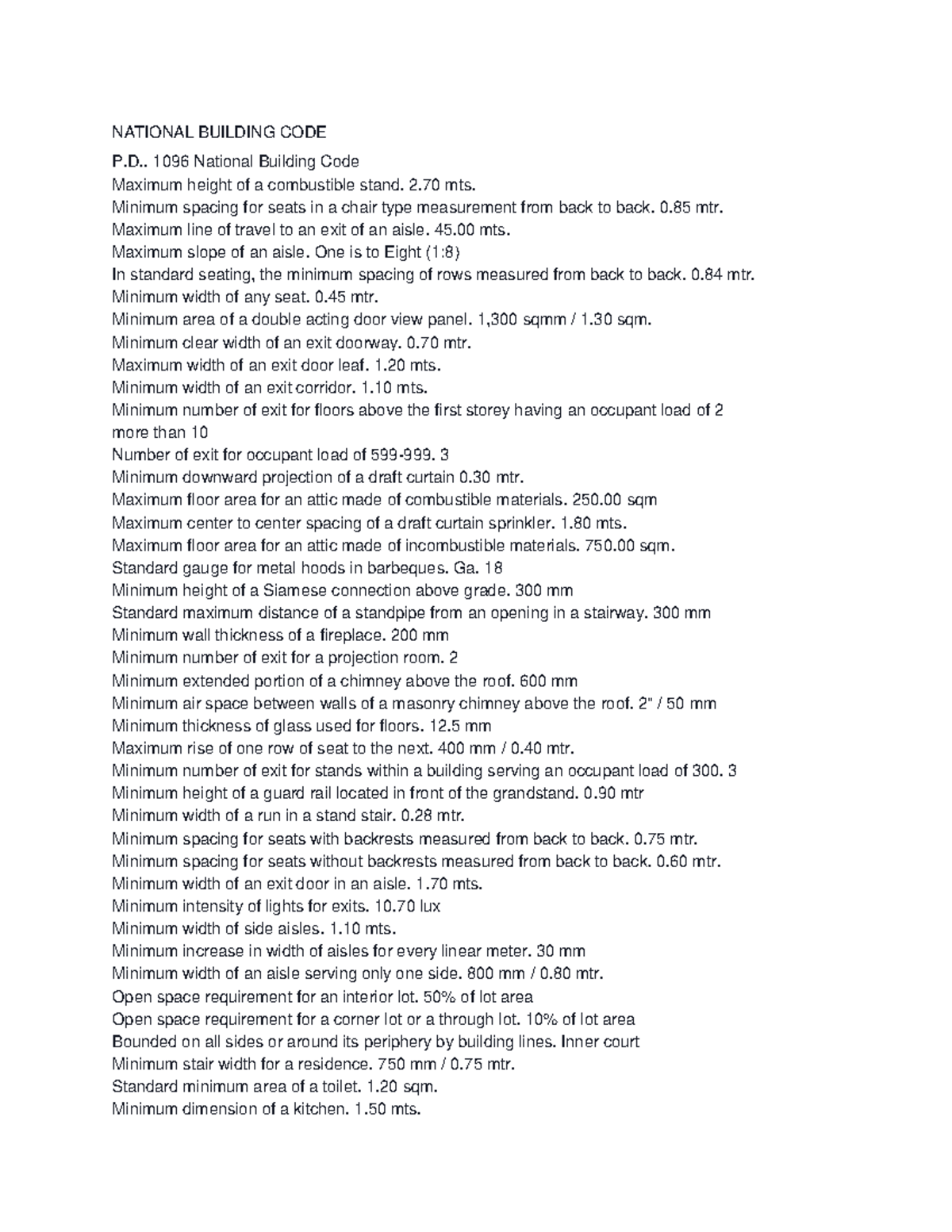 229188169 National Building Code - NATIONAL BUILDING CODE P.. 1096 ...