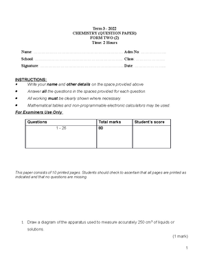 Chem FLOW Charts - CHEM - Compiled and supplied online by Brilliant ...