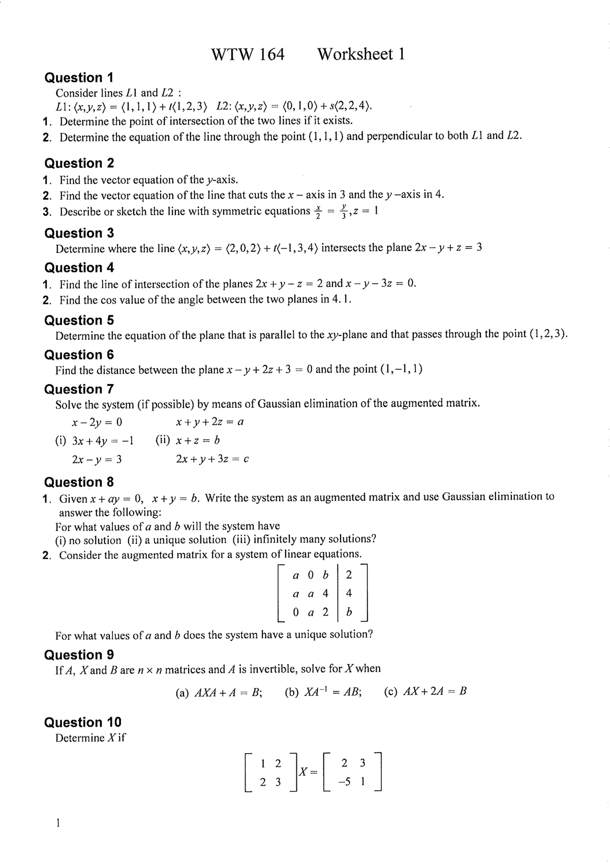 Worksheet 1.1 - 2 - WTW 164 - Studocu