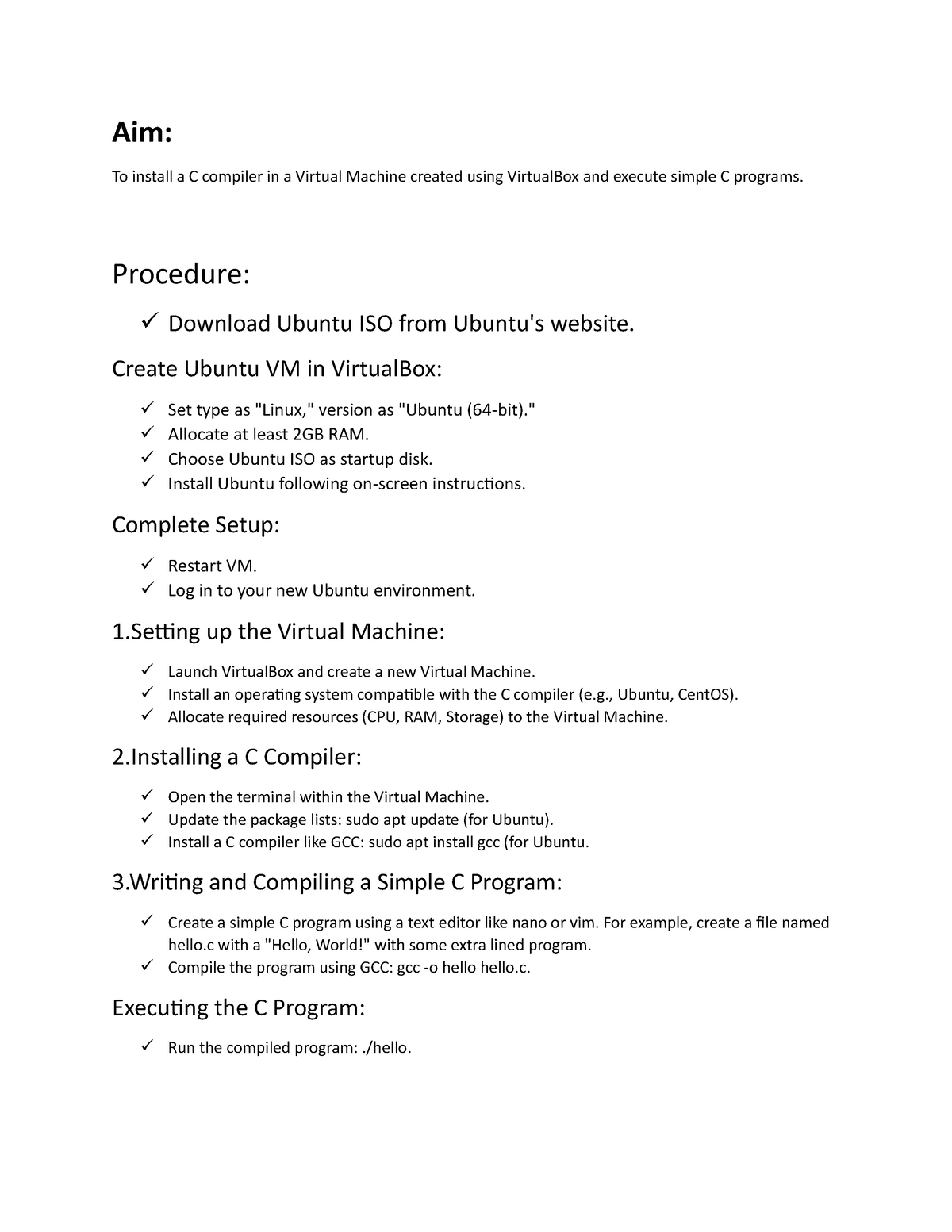 cc-exp2-aim-to-install-a-c-compiler-in-a-virtual-machine-created
